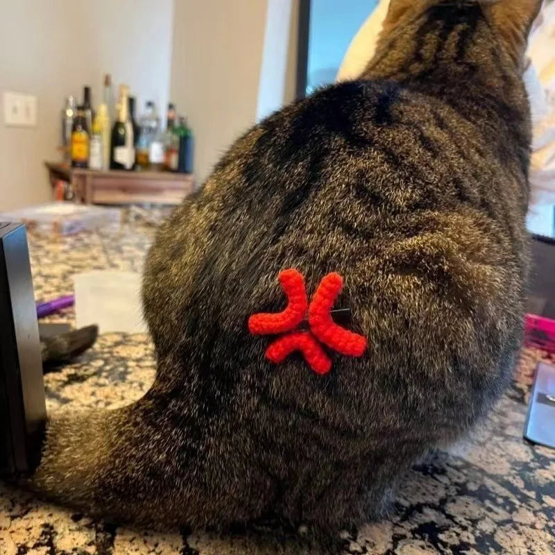 1pc New Angry Hair Clip Novelty Duckbill Clip Crochet Yarn Headband Side Clip