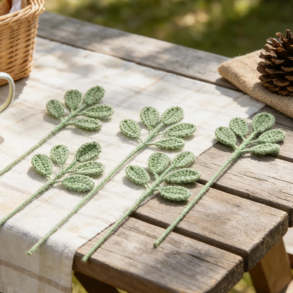 Artificial Flower Handmade crochet yarn Rose Outdoor Garden Valentine's Wedding Bridal Bouquet Home Room Diy Gift box Accessorie