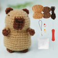 Capybara crochet Kit, Cute Animal Crochet Kit set, Christmas Gift, Crochet kit for Beginners, Crochet Kit for craft lovers